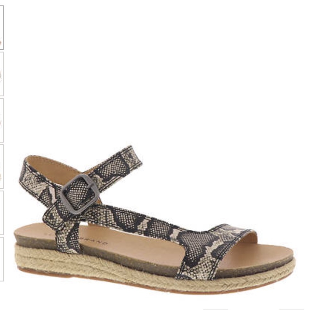 Lucky Brand Cabrien natural snake print sandals women size 8 New